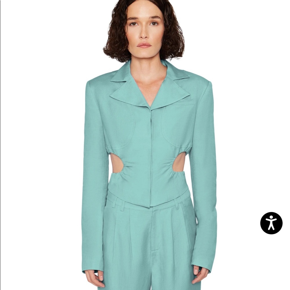 Danielle Guizio Cut Out Blazer
